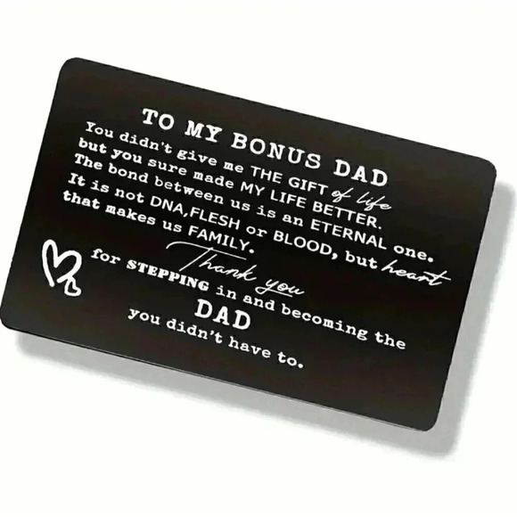 Engraved Metal Wallet Card Inspirational - Picture 2 of 2